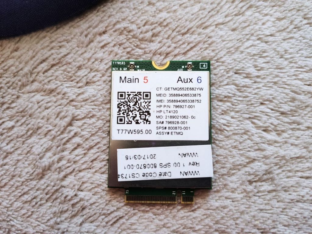 Адаптер  4G модем LTE Foxconn Model T77W595.00 Snapdragon X5 LTE для ноутбуків - фото фото фото 0