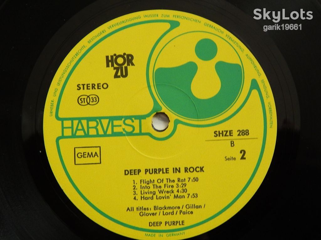 Deep Purple – In Rock   (Harvest – SHZE 288, Unipak, Germany) VG+/EX - фото фото фото 4