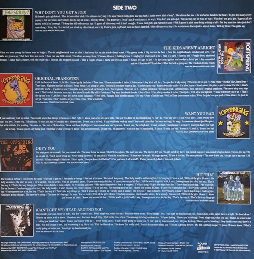 The Offspring - Greatest Hits - 1989-2003.  (LP). 12. Vinyl. Пластинка. Europe. S/S - фото фото фото 3