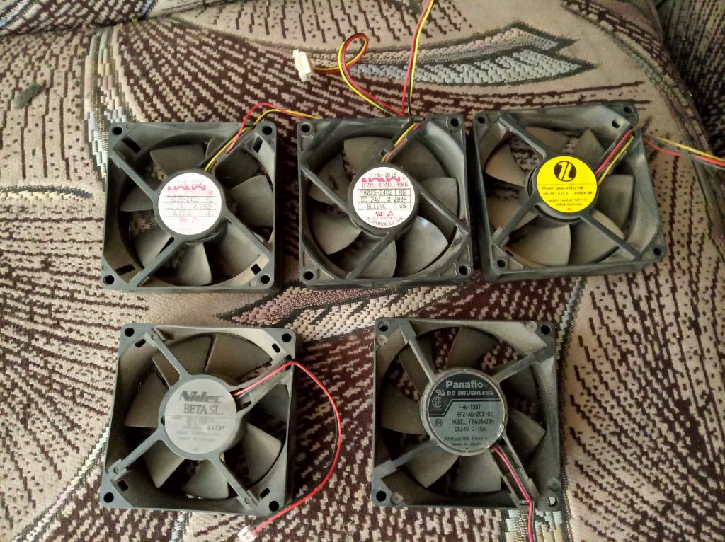 Вентилятор кулер cooler охлаждение 24В 24V 80х80 мм - фото фото фото 1