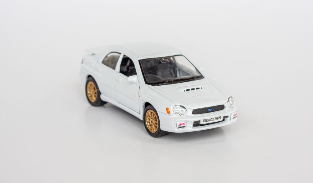 1:38 Subaru Impreza WRX STI 2002 white, WELLY #2342 - фото фото фото 6