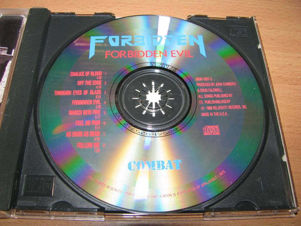 FORBIDDEN - Forbidden Evil   (1988 Combat 1st press,USA) - фото фото фото 2