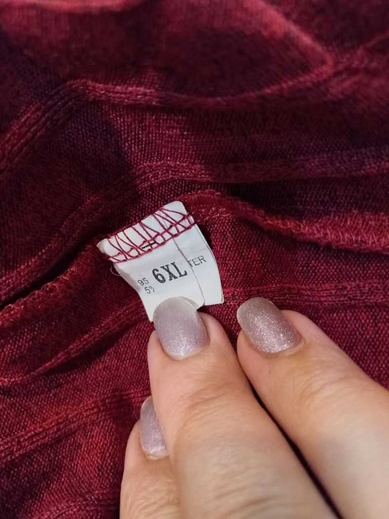 Бордова кофта 6XL - фото фото фото 7