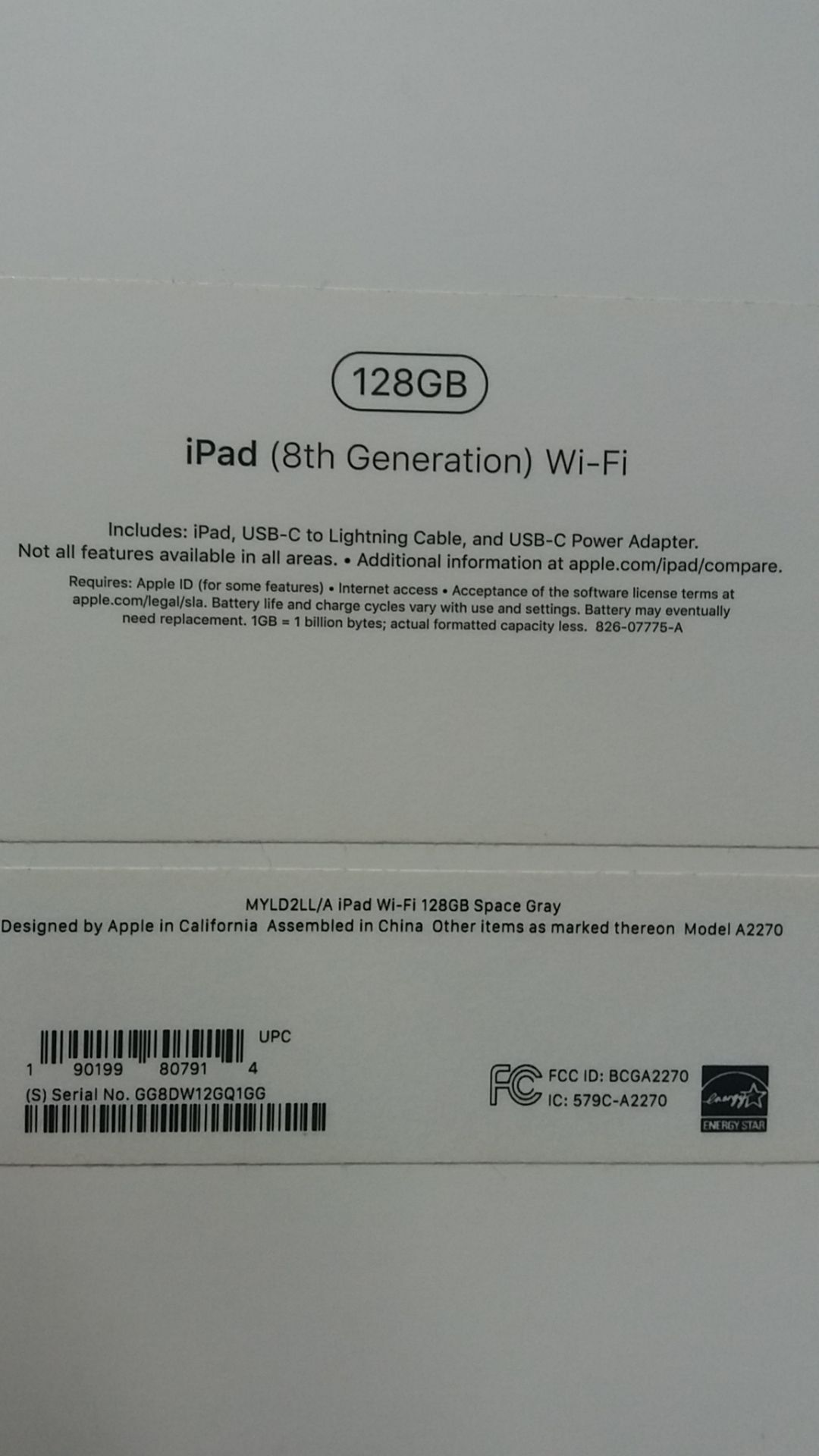 apple IPAD  wifi 128gb коробка  a2270 - фото фото фото 1