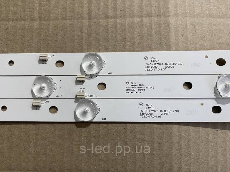 LED підсвітка JS-D-JP3910-071EC JS-D-JP3910-061EC E39DU1000 JS-D-JP3920-071EC JS-D-JP3920-061EC MS-L - фото фото фото 3