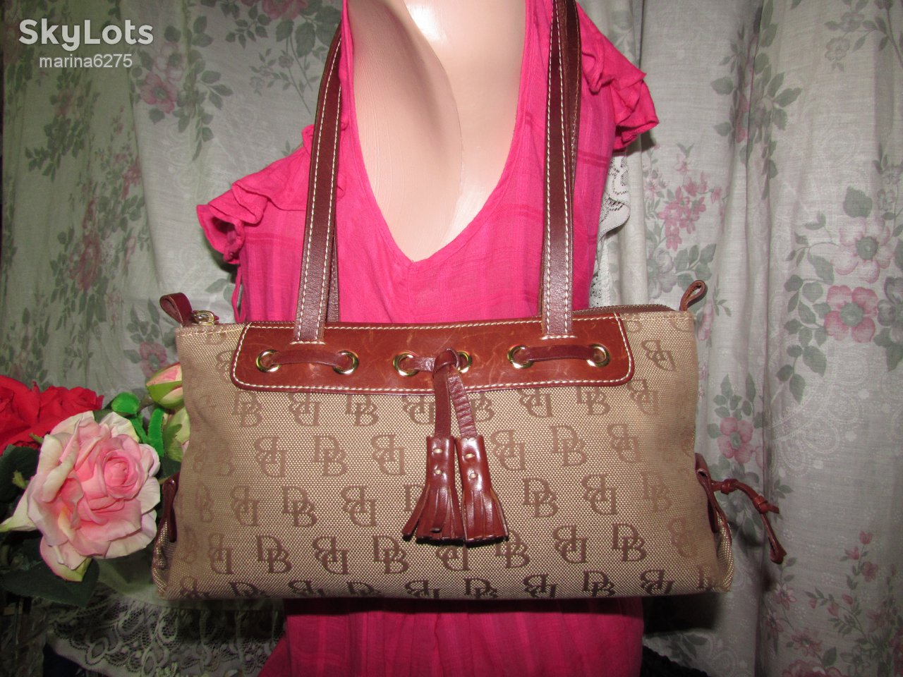 БРЕНДОВАЯ СУМКА НАТУРАЛЬНАЯ КОЖА ~Dooney&amp;Bourke ~ - фото фото фото 2