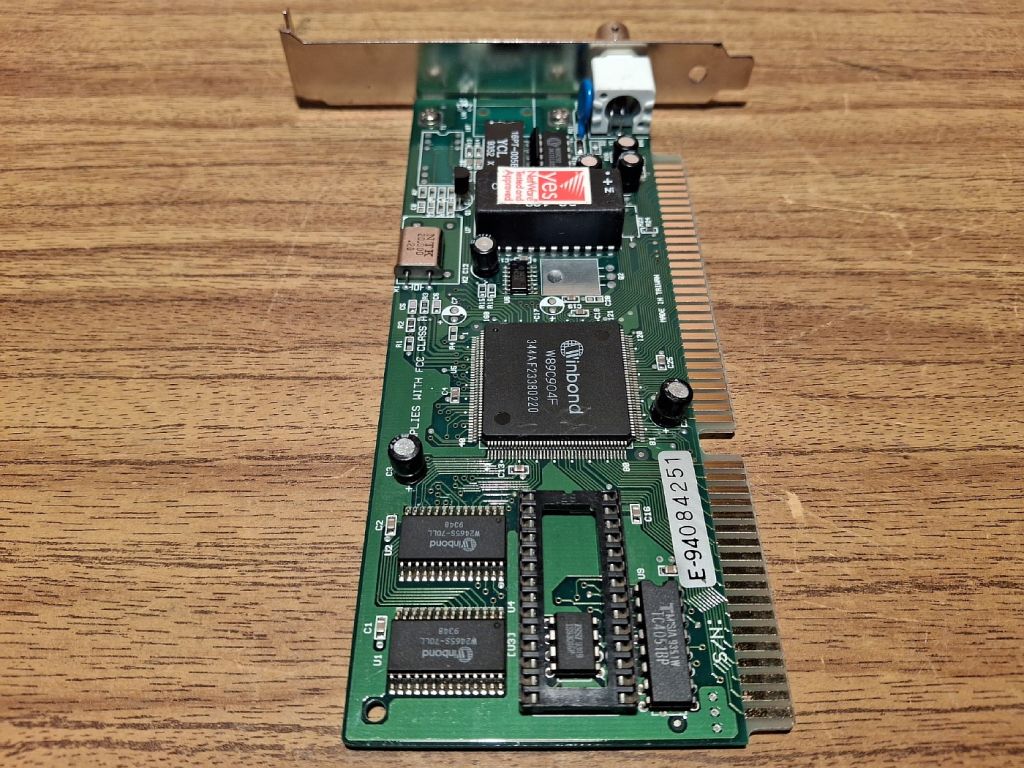 Сетевая карта Winbond W8C904F ISA Ethernet card     (#01) - фото фото фото 6