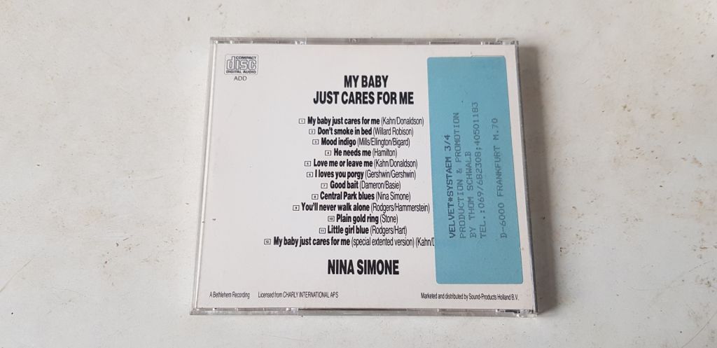 Nina Simone My Baby Just Cares For Me CD фірмовий - фото фото фото 1