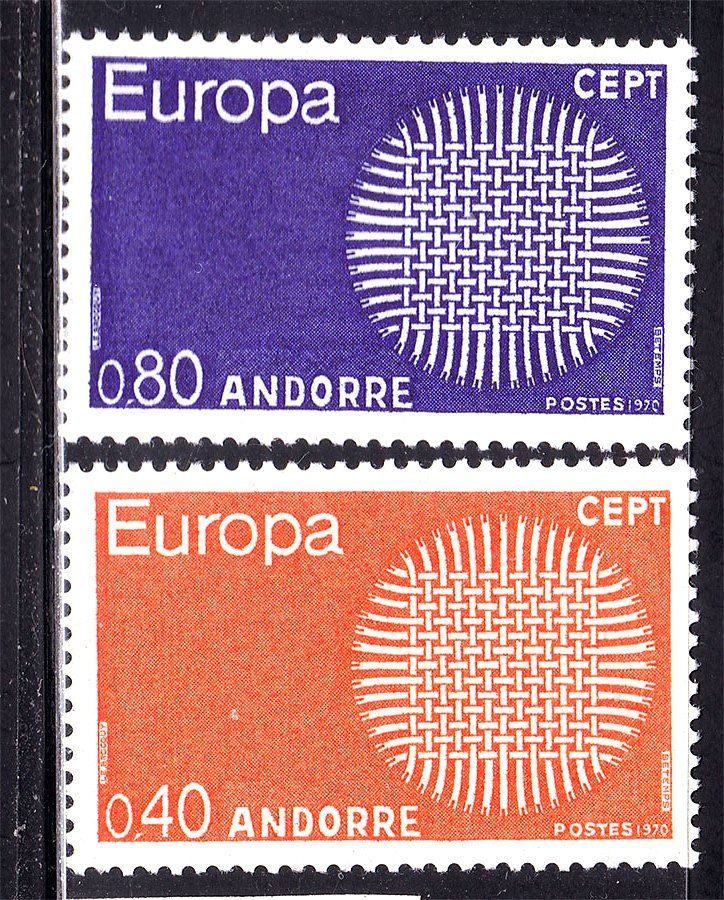 Андорра  RF  1970 г  MNH - EUROPA СЕРТ - - фото фото фото 0