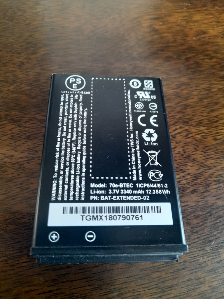 АКБ 3.7V 3340mAh Honeywell 70e-BTEC - фото фото фото 2