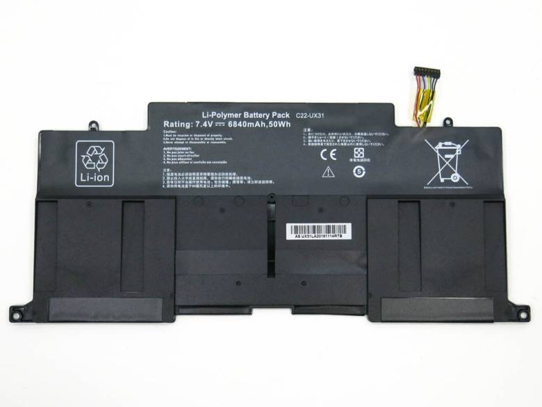 Батарея C21-UX31 для ASUS UX31, UX31A, UX31E (7.4V 6840mAh 50Wh) - фото фото фото 0