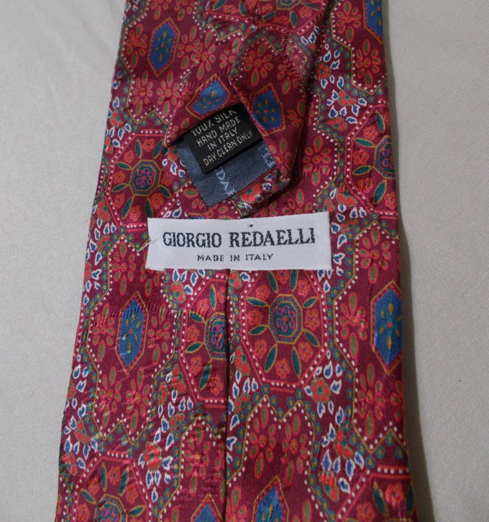 Галстук шелковый яркий 'Giorgio Redaelli' - фото фото фото 2