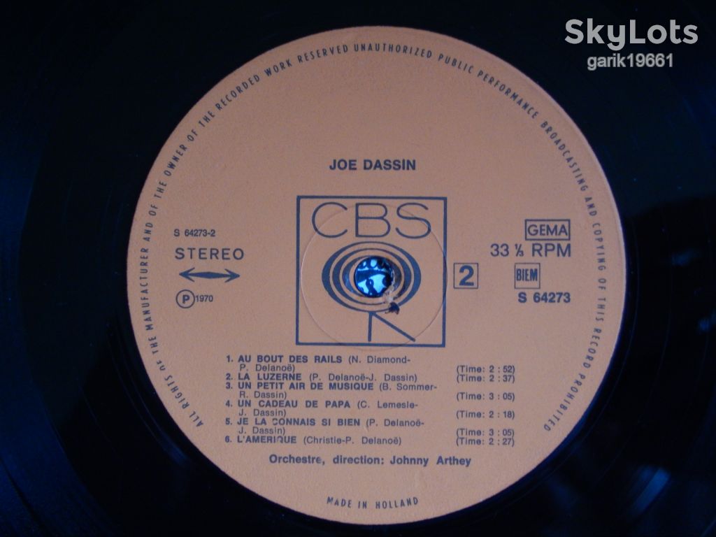 Joe Dassin – Joe Dassin   (CBS – S 64273, Holland) NM-/NM- - фото фото фото 4