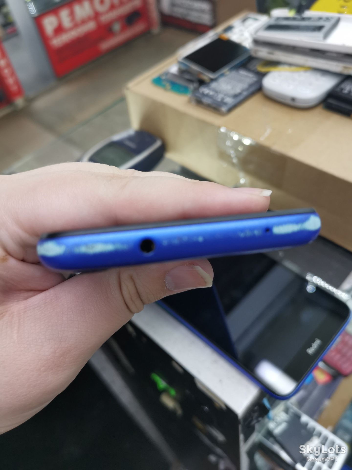 #31 Sklad Xiaomi Redmi 7a blue poloski - фото фото фото 4