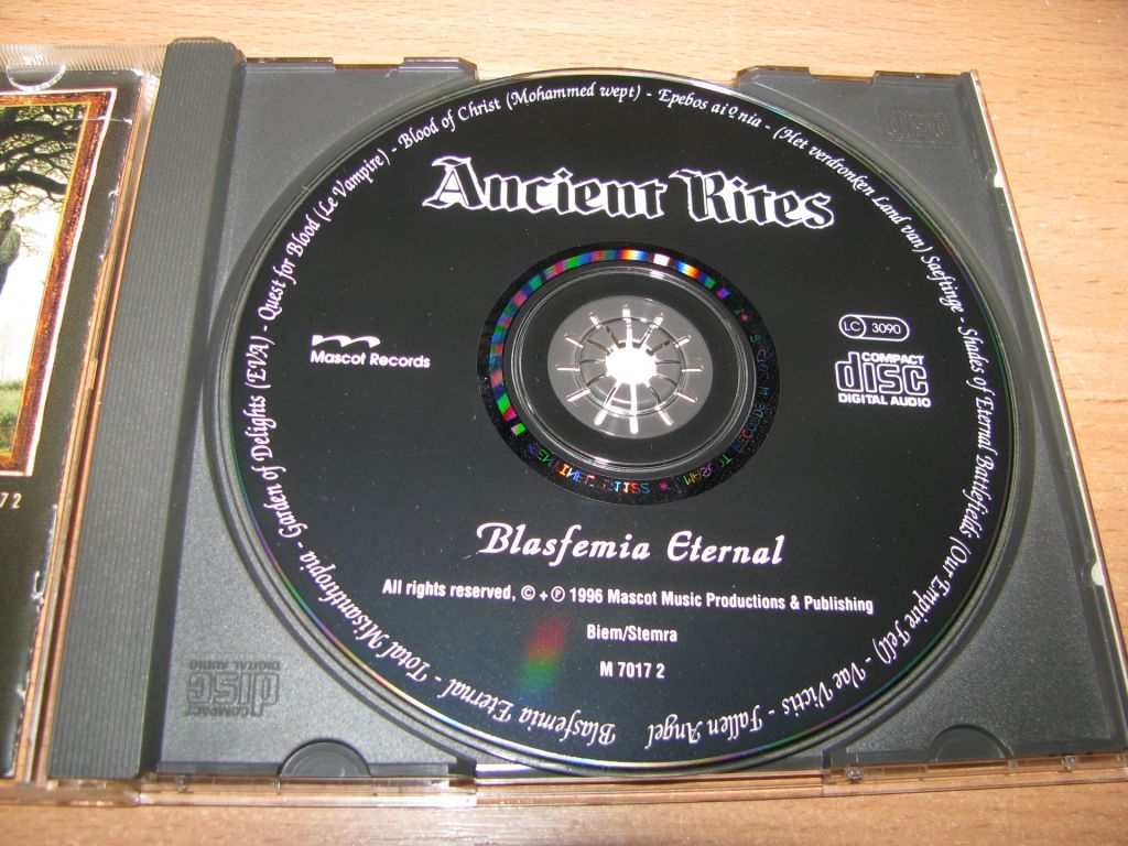 ANCIENT RITES - Blasfemia Eternal  (1996 Mascot 1st press) - фото фото фото 2