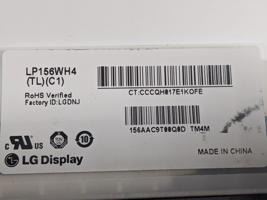 Матриця LG LP156WH4 TL C1 б/в 40-pin - фото фото фото 0