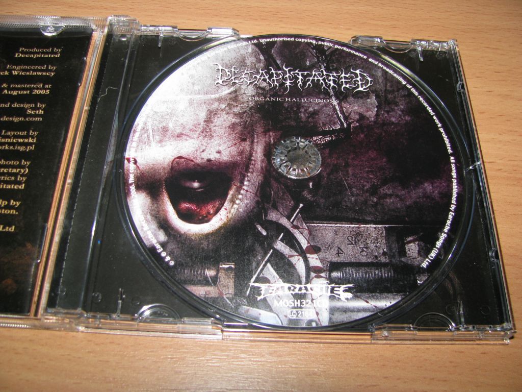DECAPITATED - Organic Hallucinosis  (2006 Earache 1st press,EU) - фото фото фото 2