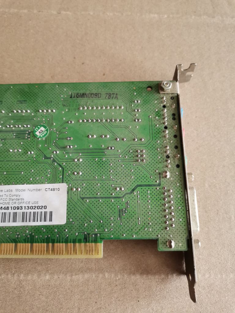 Звуковая карта Creative Labs CT4810 Vibra 128 PCI - фото фото фото 3