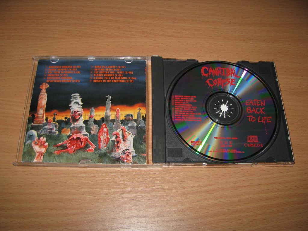 CANNIBAL CORPSE - Eaten Back To Life    (1990 Caroline 1st press,USA) - фото фото фото 1