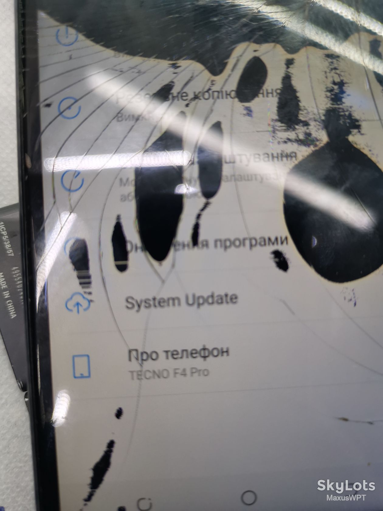 #2031 sklad Tecno F4 Pro black - фото фото фото 1