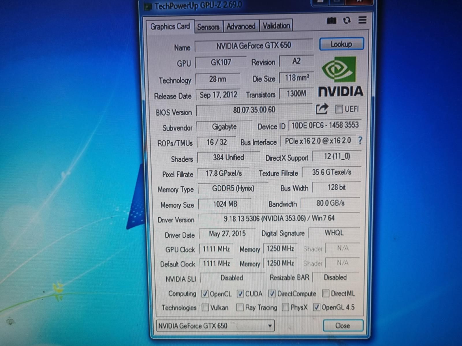 Nvidia GeForce GTX 650 - 1024 Mb 128 Bit - фото фото фото 2