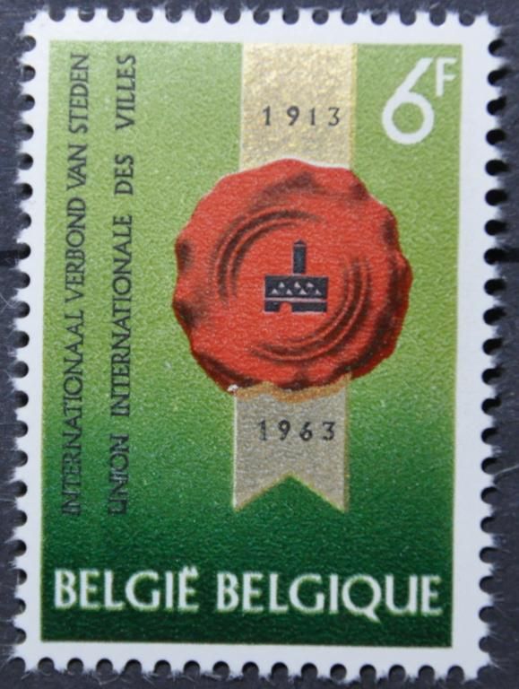Бельгия Архитектура Геральдика 1963 MNH - фото фото фото 0