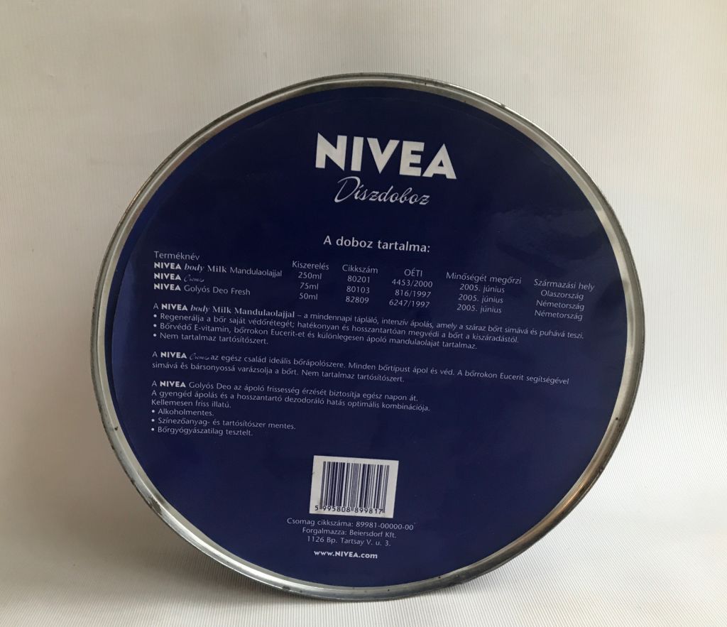 Коробка від крему NIVEA DISDOBOZ. Метал. - фото фото фото 3