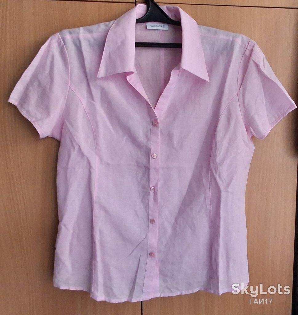 Рубашка от бренда «Yessica»/C&amp;A/Germany/Лен-Хлопок/Color-Pink. - фото фото фото 9