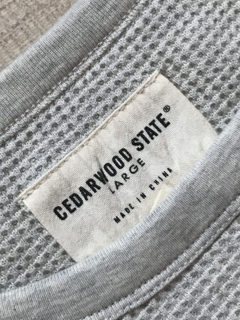 Качественный, плотный реглан ,,вафелька,, Cedar wood State от  Primark. М/L - фото фото фото 4