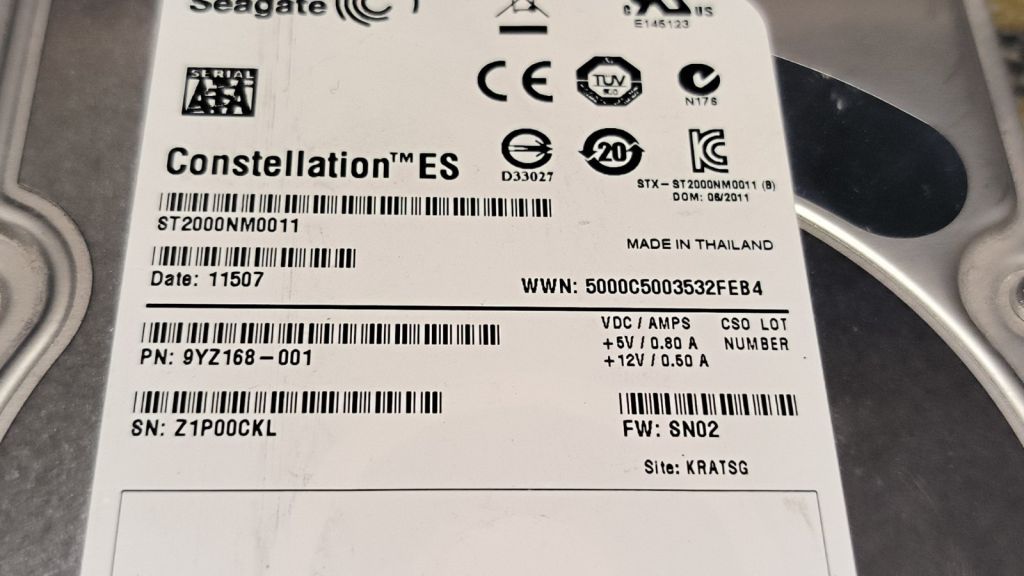 Жорсткий диск Seagate Constellation ES 7200об/хв ST2000NM0011 2TB №3 - фото фото фото 3
