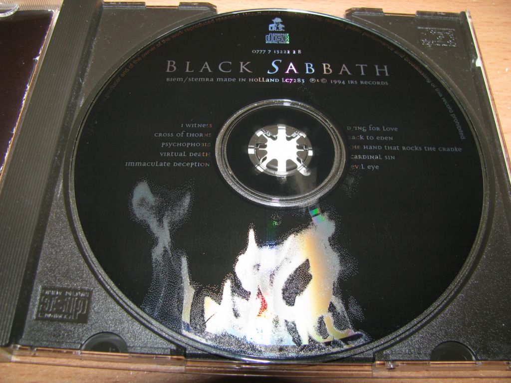 BLACK SABBATH - Cross Purposes    (1994 I.R.S.,1st press,Holland) - фото фото фото 2