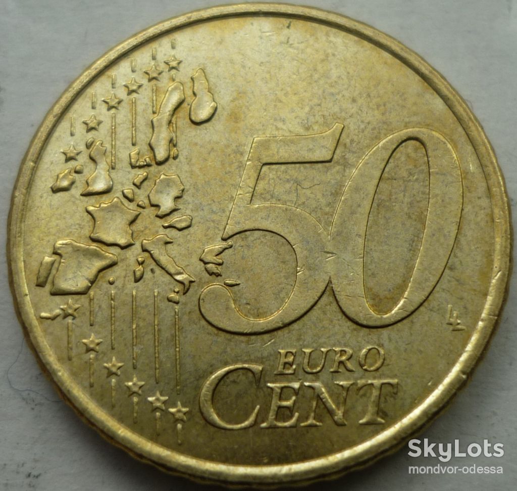 ФРГ 50 евроцентов  2002 D Германия состояние - фото фото фото 1