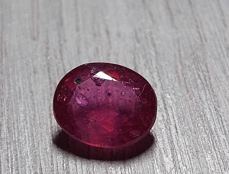 Рубин  2.51 Ct.  8.4 x 7.3 x 3.8 mm - фото фото фото 3