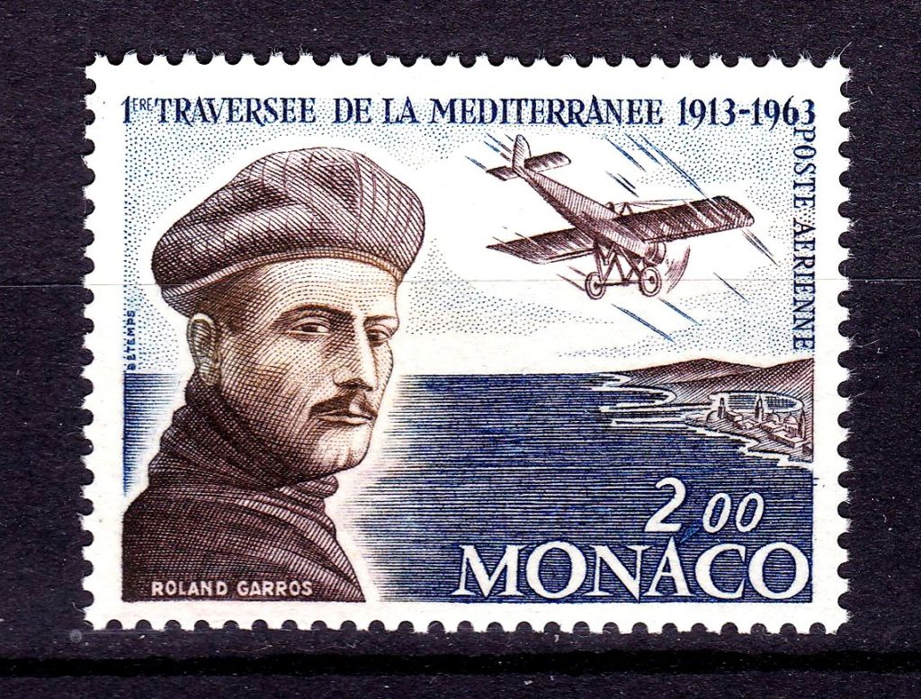 Авиация . Монако 1963 г  MNH - Ролан Гаро - - фото фото фото 0