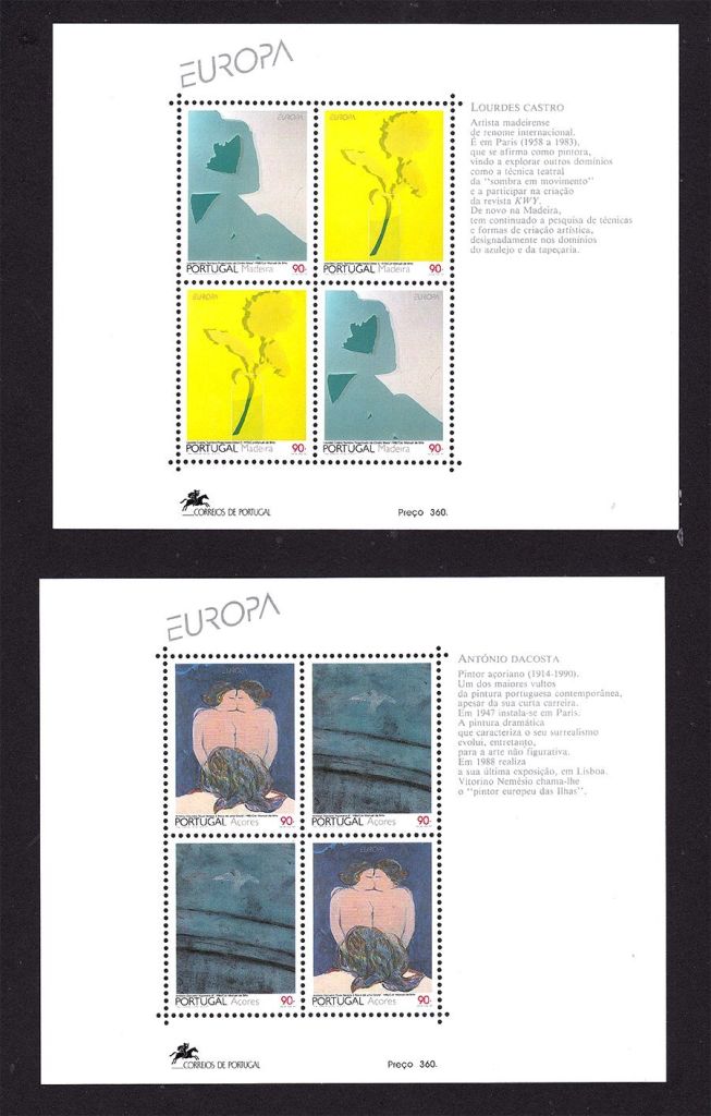 EU  Португалия  Азоры 1993 г  MNH - 2а  блока - фото фото фото 0