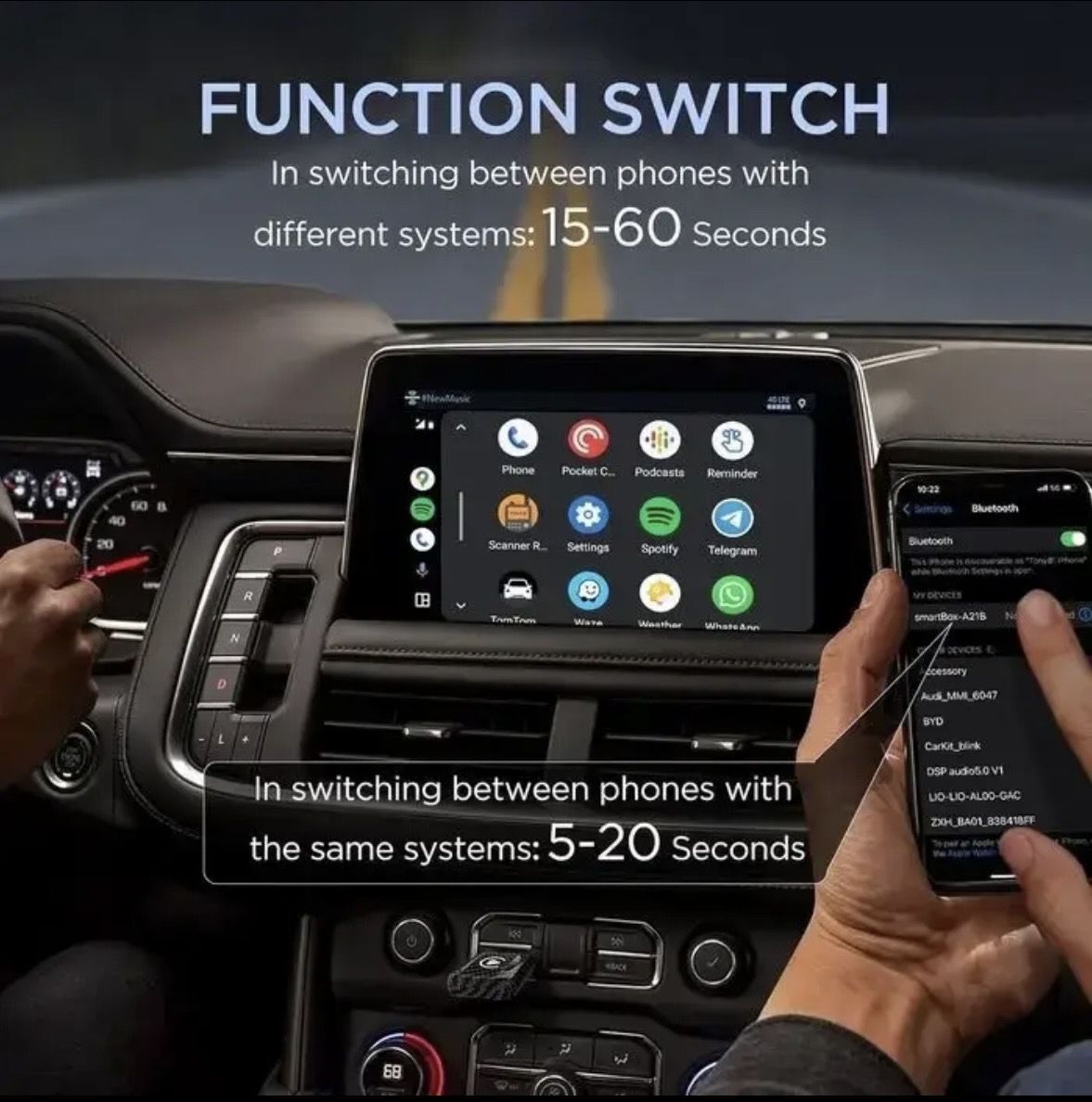 Бездротовий адаптер Carplay і Android Auto 2 в 1. - фото фото фото 1