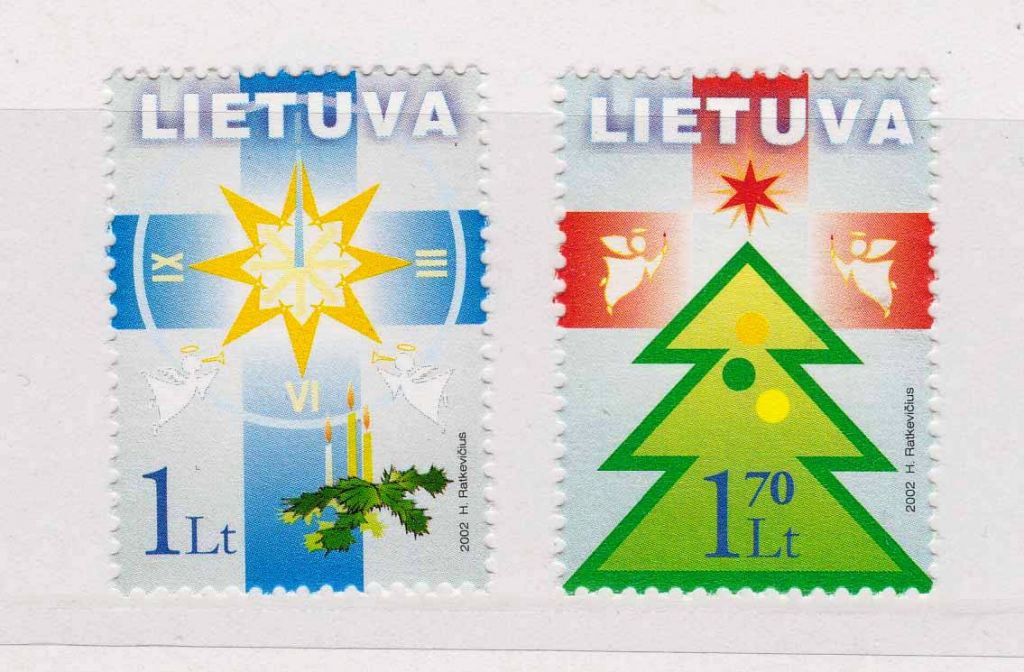 ZM Литва 2002 г  MNH - Рождество , Новый Год - фото фото фото 0
