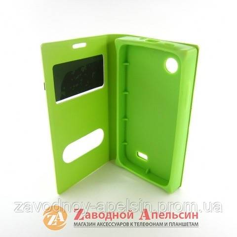 Чехол книжка Lenovo A369 Flip Smart green - фото фото фото 2