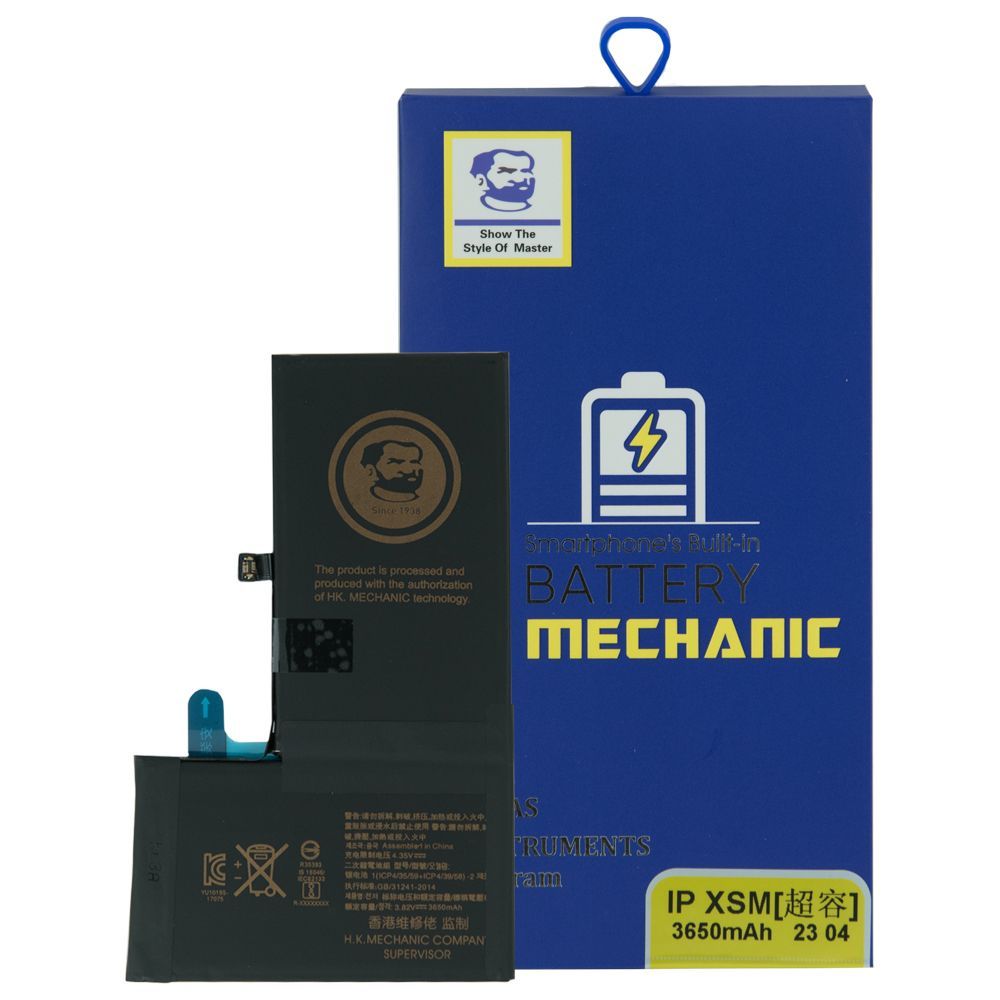 Акумулятор MECHANIC для iPhone XS Max  (Збільшена ємність, 3650mAh) - фото фото фото 0
