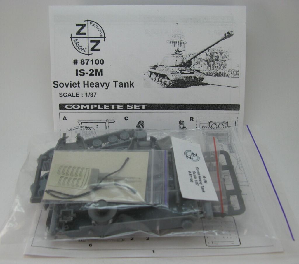 ИС-2М  тяжелый танк 1944 г. #87100 набор сборка КИТ- 1:87 H0 - фото фото фото 1