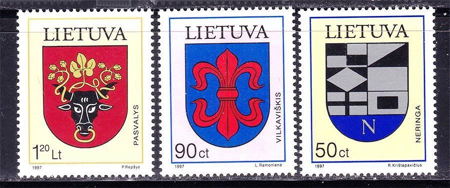 Литва  1997 г  MNH - геральдика - фото фото фото 0