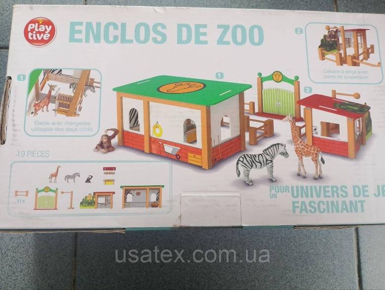 Дерев&amp;#039;яний ігровий набір Зоопарк Playtive "Enclos de zoo" (Волер для тварин), 19 дета - фото фото фото 7