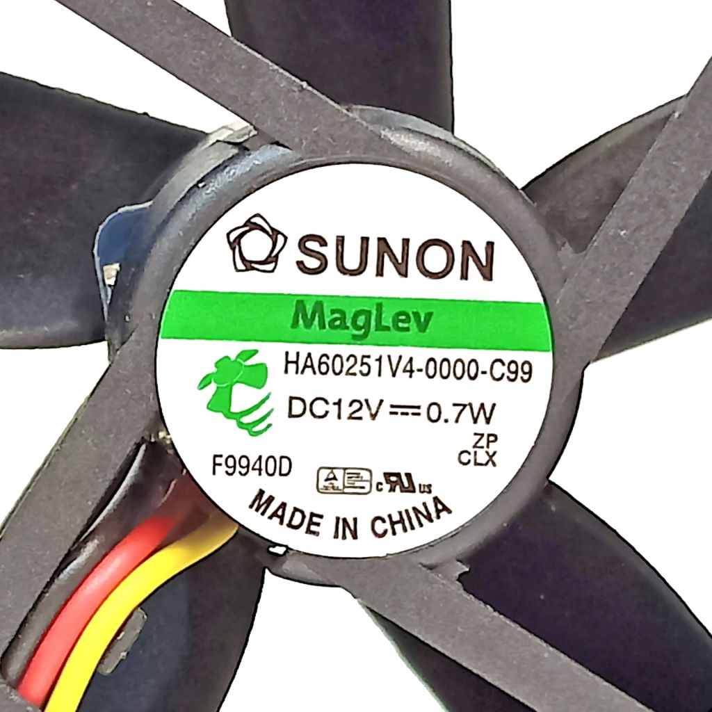 Б/В Вентилятор SUNON Maglev  /60*60*25/ 12V, 0.7W, 3pin/ код. К21 - фото фото фото 3