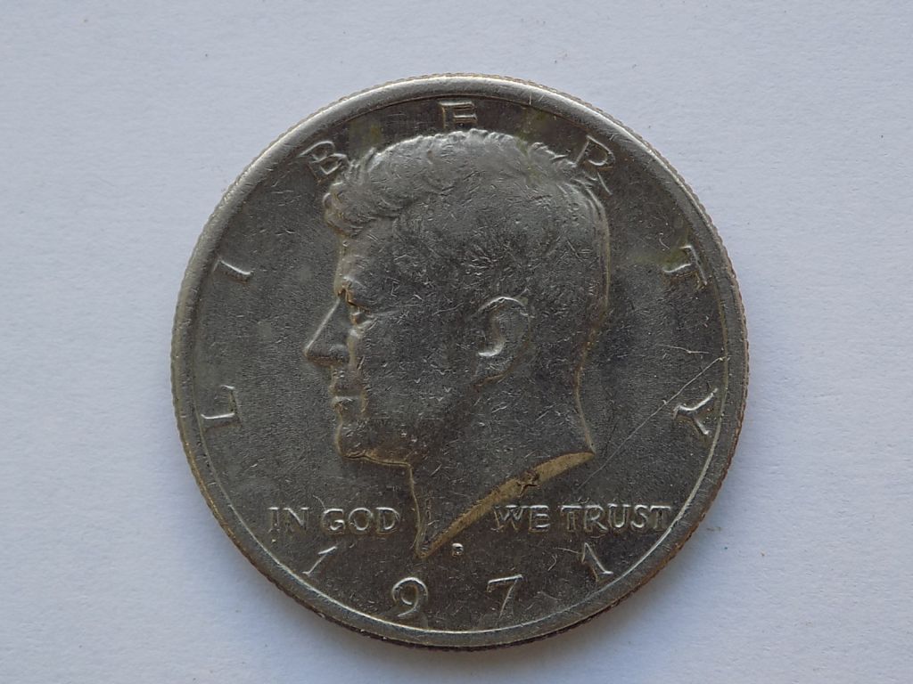 Монета half dollar in god we trust 1971 - фото фото фото 0