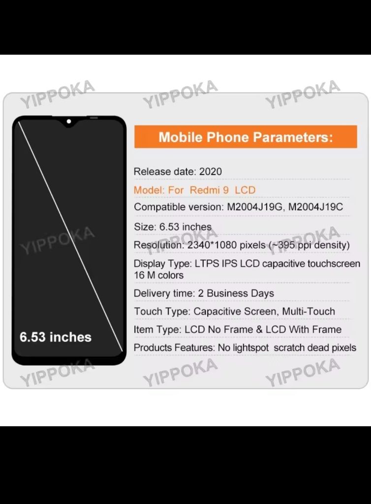 Дисплей Xiaomi Redmi 9  (LCD + Сенсор) В РАМКЕ + Инструменты! Новый - фото фото фото 1