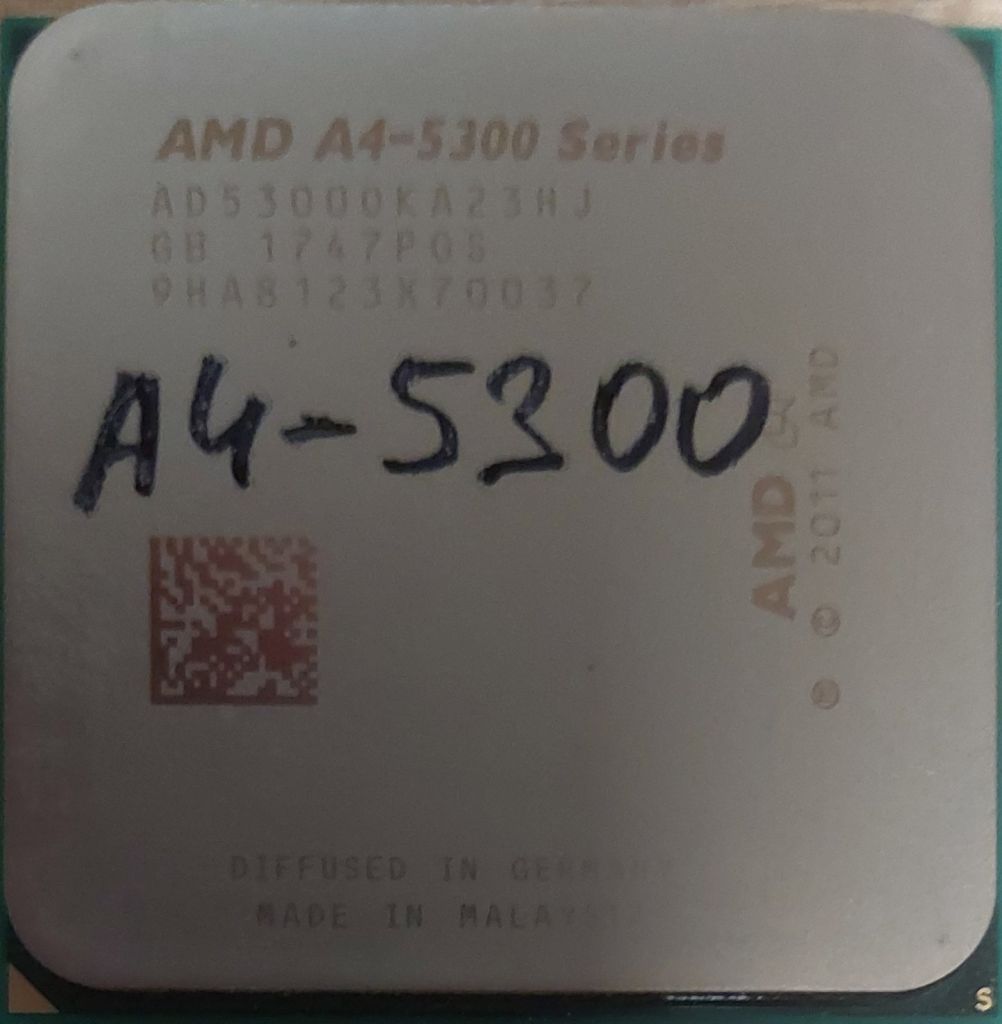 Процесор AMD A4-5300  (3.40-3.60GHz, 1MB, 65W) sFM2 Б/в - фото фото фото 0