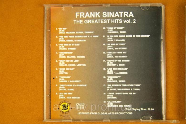 Музичний диск CD. FRANK SINATRA - фото фото фото 6
