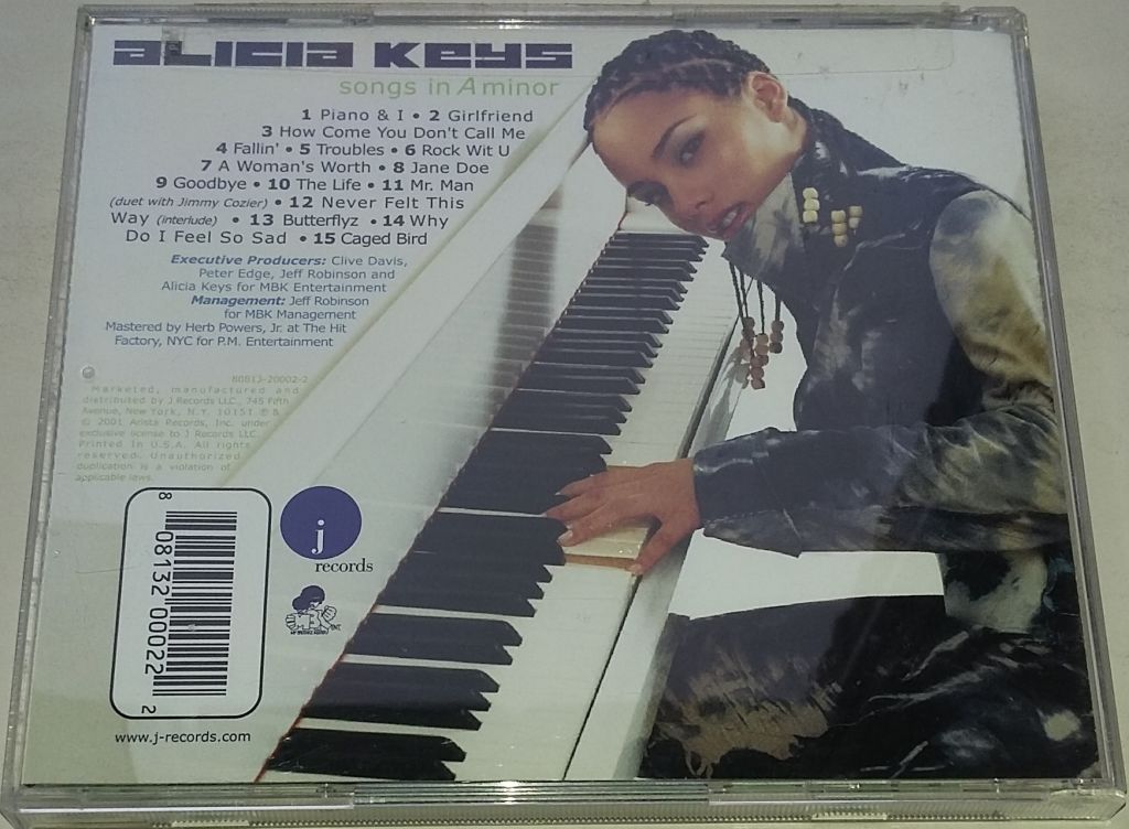 ALICIA KEYS  Songs In A Minor  CD US - фото фото фото 2