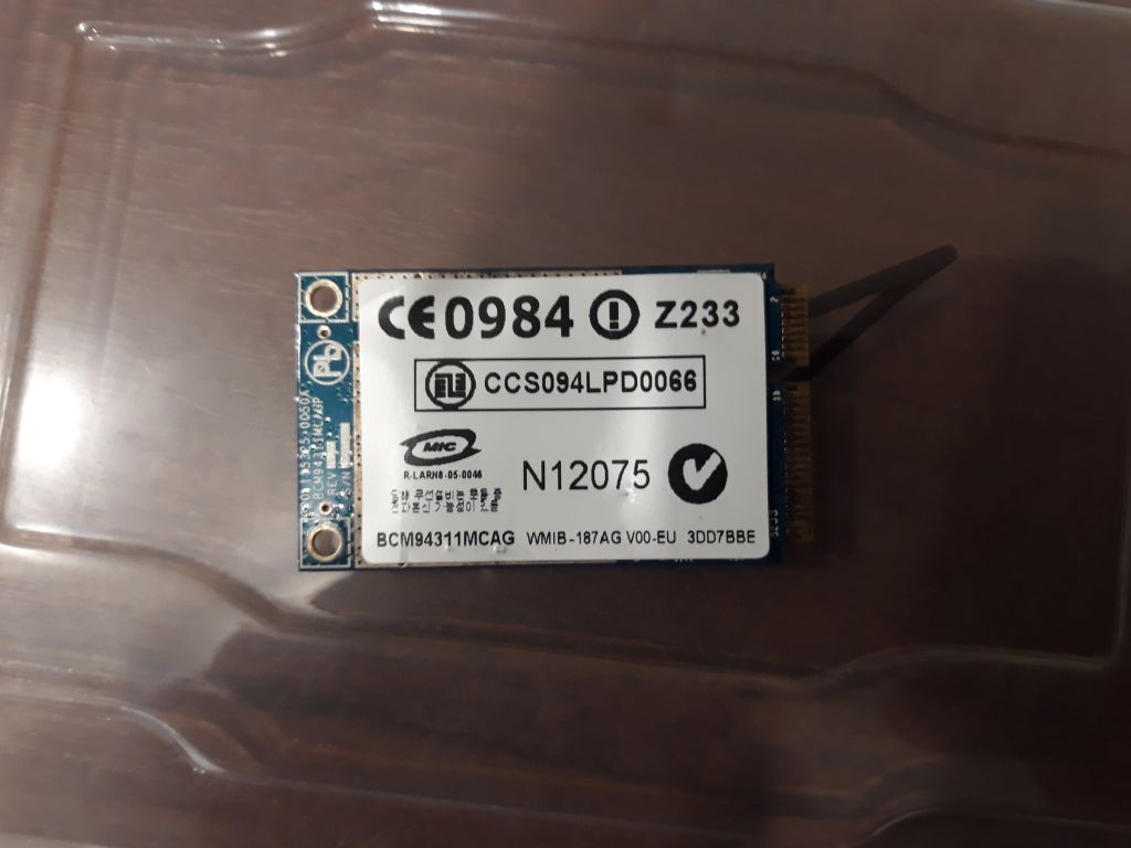 Wi-Fi модуль моделі  BCM94311MCAG WMIB-187AGV00-EU 3DD7BBE - фото фото фото 0