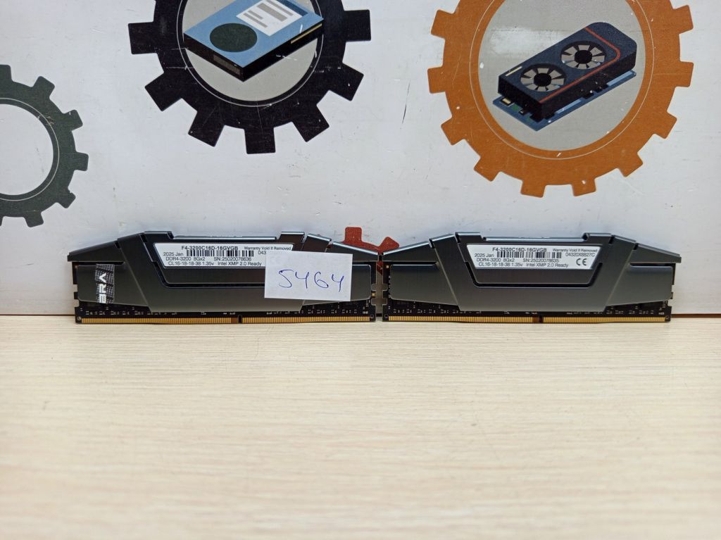 Оперативна памʼять G.Skill DDR4-3200 16384MB PC4-25600  (Kit of 2x8192) Ripjaws V - фото фото фото 1